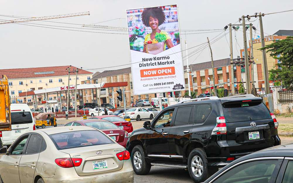 Outdoor advertising campaign