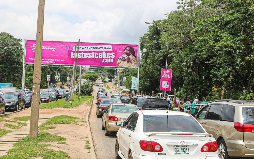Outdoor advertising campaign