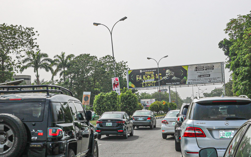 Outdoor advertising campaign